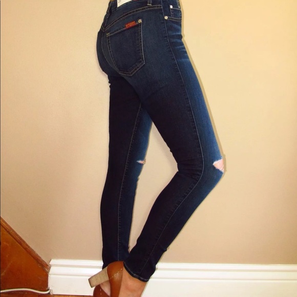 Last 👆7 For All Mankind Skinny Distressed Jeans - Picture 4 of 9